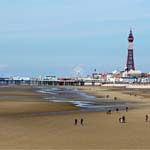 Blackpool pier, the holiday resort in Lancashire