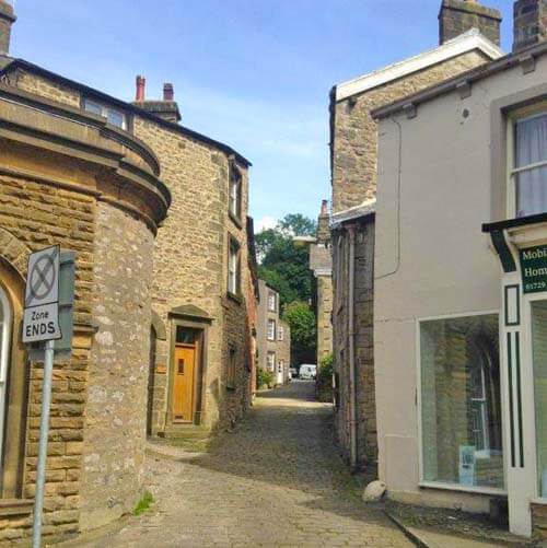 cobbled street - beautiful Yorkshire village